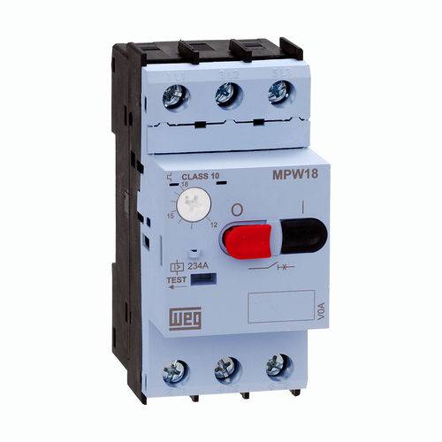 Disjuntor-Motor AZ WEG MPW18-3-D063 4a - 6,3a Tripolar