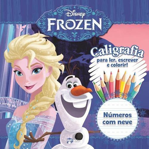 Disney Frozen - Caligrafia Numeros com Neve