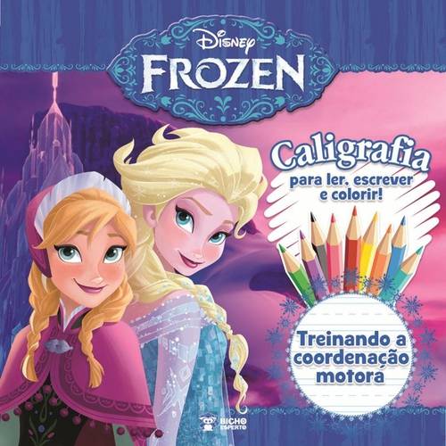 Disney Frozen - Caligrafia Treinando a Coordenacao Mo