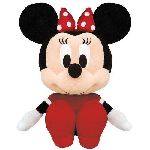 Disney-Pelúcia Minnie Big Head Vestido Vermelho Long Jump 13167