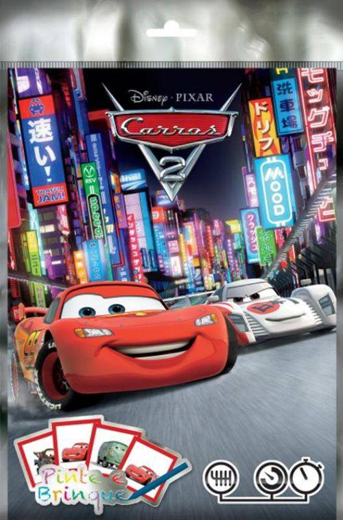 Disney Pixar - Pinte e Brinque - Carros 2 - Kit