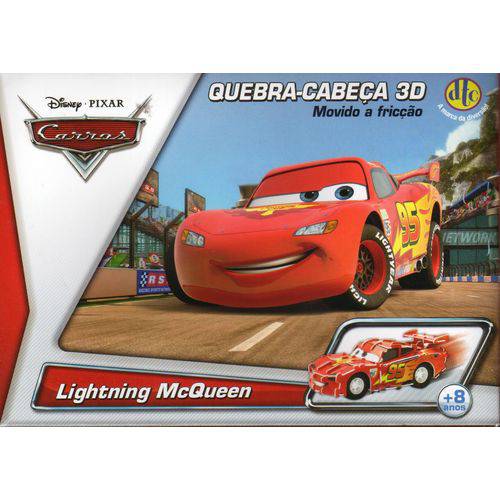 Disney Quebra Cabeça 3d Movido a Fricção Francesco + Disney Quebra Cabeça 3d Movido a Fricção Lightning Mcqueen