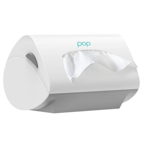 Dispenser de Papel Toalha Interfolhas Paper Pop Biovis - Branco e Cinza