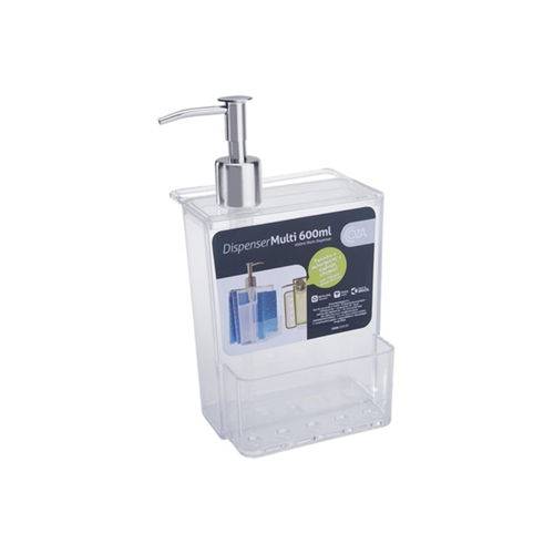 Dispenser para Detergente Multi 600ml Transparente