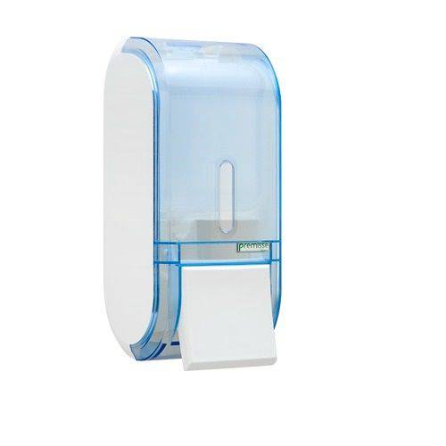 Dispenser para Sabonete Liquido Urban Compacta Glass Azul 400 Ml com Reservatório Premisse