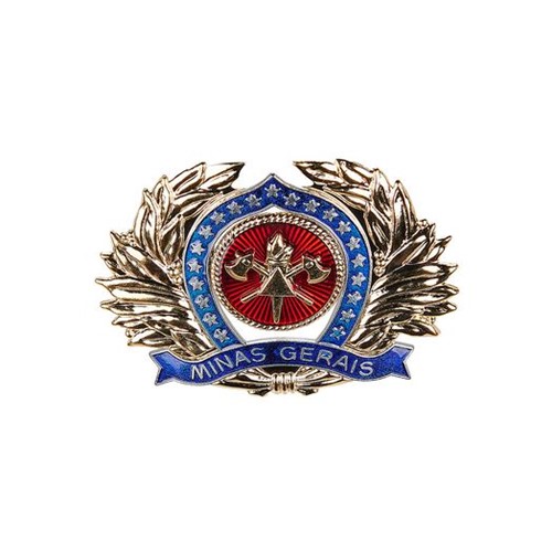 Distintivo de Metal para Quepe de Oficial do CBMMG Único