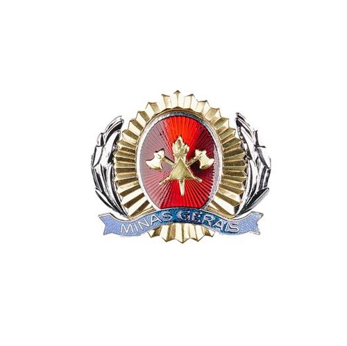 Distintivo de Metal para Quepe de Sub-Tenente e Sargento do CBMMG Único