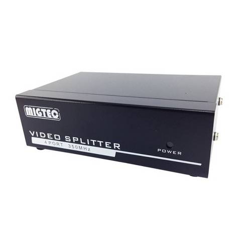 Distribuidor de Vídeo Splitter / 4 Portas - Mt3504 para Dvd, Tv, Notebook, Pc, Vídeo Game