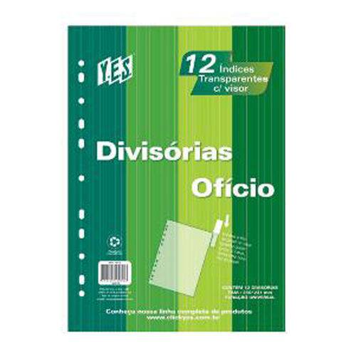 Divisoria PVC 12 Projeções Transparente 12intb Ofício 11f