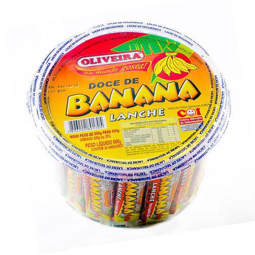 Doce de Banana Lanche 20g C/30 - Oliveira