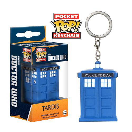 Doctor Who Chaveiro Keychain Mini Boneco Pop Funko Tardis
