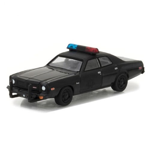 Dodge Coronet Police 1976 Black Bandit Série 18 1:64 Greenlight
