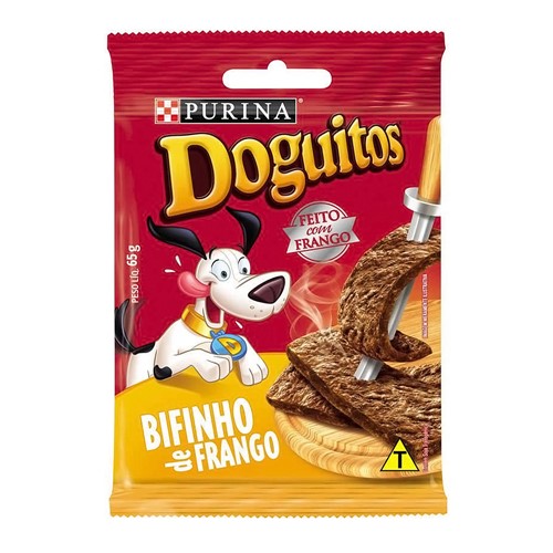 Doguitos Rodízio Petisco para Cães Sabor Bifinho Frango com 65g