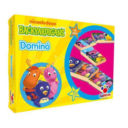 Domino Backyardigans Nickelodeon 28 Pecas em Madeira - Ciabrink