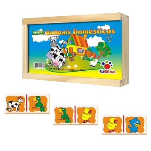 Domino Educativo Animais Domésticos