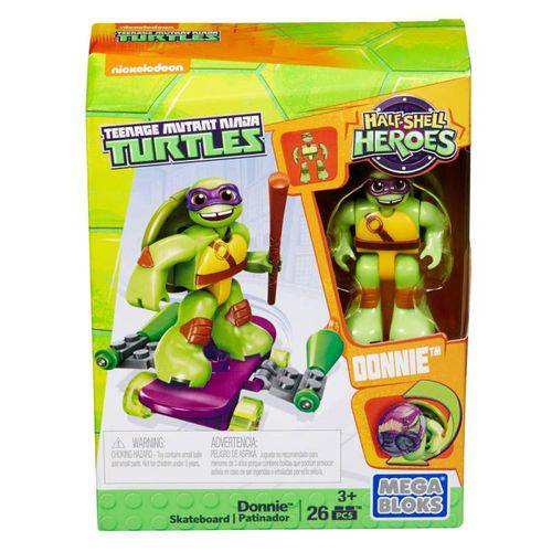 Donnie Skate Tartarugas Ninjas Mega Bloks - Mattel Dmw39