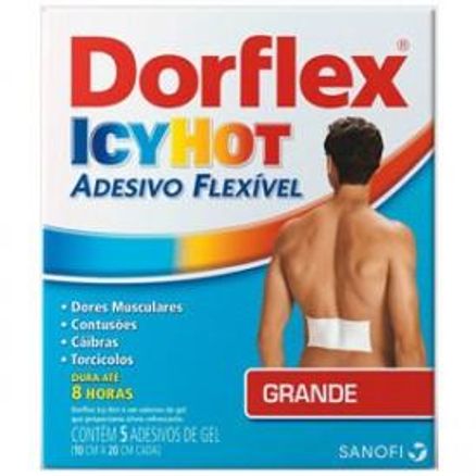 Dorflex Icy Hot 1x5 Adesivos Grandes (10 Cm X 20 Cm)