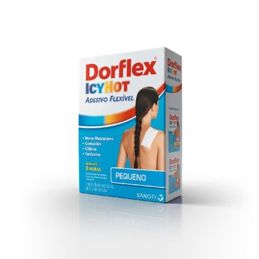 Dorflex Icy Hot Tamanho Pequeno Sanofi Aventis 5 Adesivos Flexíveis