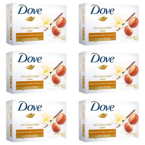 Dove Creamy Comfort Karité & Baunilha / Vanilla Sabonete 90g (kit C/06)