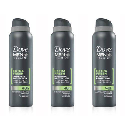 Dove Extra Fresh Desodorante Aerosol Masculino 89g (kit C/03)