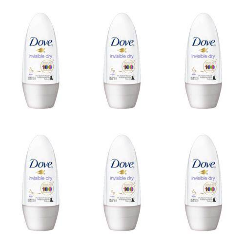 Dove Invisible Dry Desodorante Rollon Feminino 50ml (kit C/06)