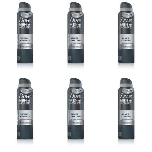Dove Silver Control Desodorante Aerosol Masculino 89g (kit C/06)