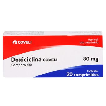 Doxiciclina Covelli 80mg C/ 20 Comprimidos