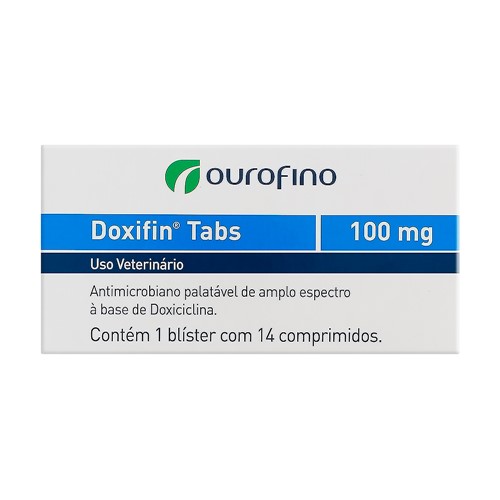Doxifin 100mg Uso Veterinário com 14 Comprimidos