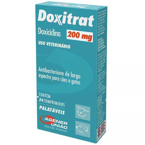Doxitrat 200mg Antibacteriano 24 Comprimidos - Agener União