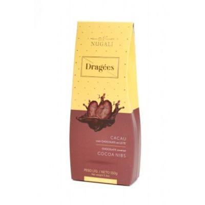 Dragées Cacau com Chocolate ao Leite 100g - Nugali