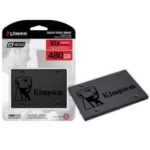Drive SSD Interno 480GB 2,5" Sata 3 Kingston A400 SA400S37/480G