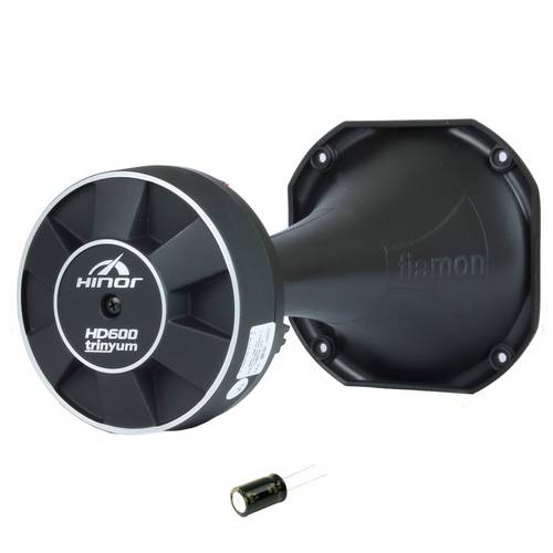 Driver Hinor HD600 Trynium 125 Watts RMS + Corneta + Capacitor