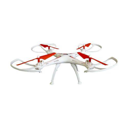Drone Quadricoptero Vectron Vermelho com Controle Polibrinq