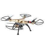 Drone Syma X8HW Wifi FPV RC Dourado 4CH 6Eixos Câmera