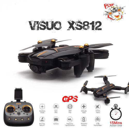 Drone Visuo Xs812 Gps Câmera 5mp 1080p