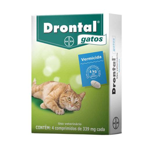 Drontal Blister para Gatos (4 Comprimidos) 4kg - Bayer