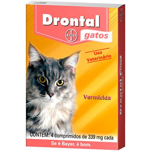 Drontal Gatos com 4 Comprimidos - Gatos