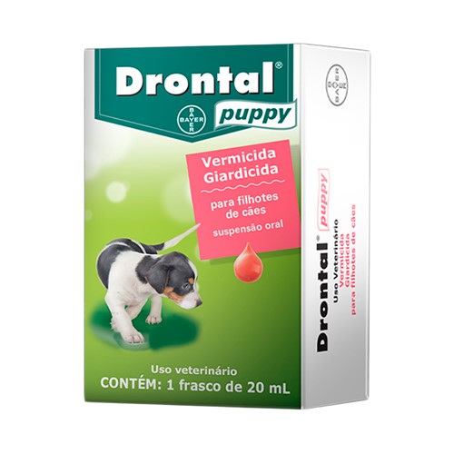 Drontal Puppy para Filhotes de Cães Vermicida Uso Veterinário Frasco com 20ml