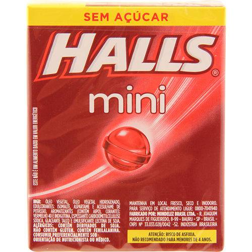 Drops Halls Mini Cereja 15g - Adams
