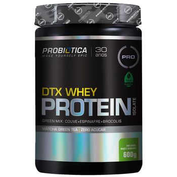 DTX Whey Protein Isolate 600g Chá Verde, Maçã e Gengibre - Probiotica