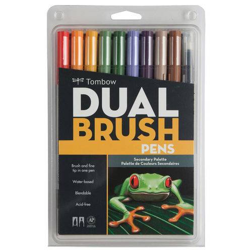 Dual Brush Pens Tombow Secondary Palette 56168