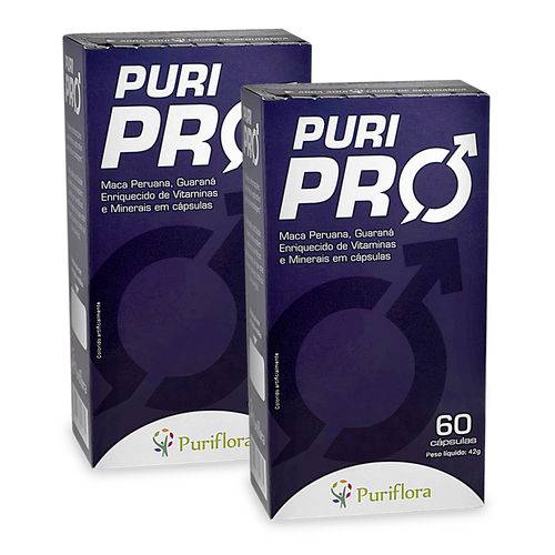 Duo - Puri Pro - Maca Peruana + Guaraná + Vitaminas - 60 Cápsulas