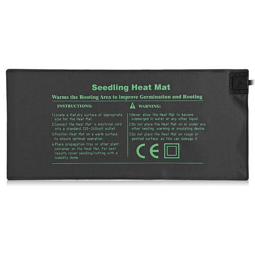 Durable Seedling Heat Mat Warm Hydroponic Heating Pad 52 X 24cm