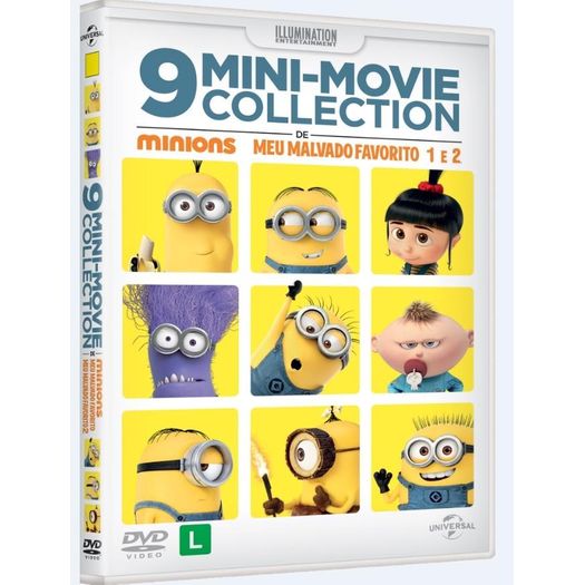 DVD 9 Mini-Movie Collection de Minions, Meu Malvado Favorito e Meu Malvado Favorito 2
