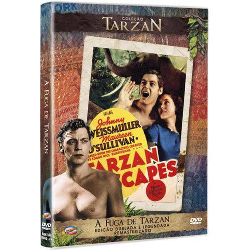 DVD a Fuga de Tarzan - Johnny Weissmuller
