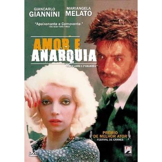 DVD Amor e Anarquia (Giancarlo Giannini, Lina Wertmüller)