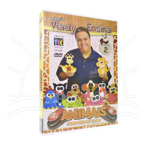 DVD Animais com Furadores Vlady Ensina com Vlady