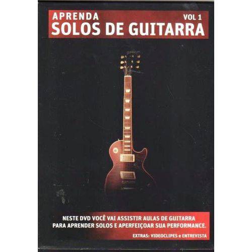 Dvd Aprenda Solos de Guitarra Volume 1