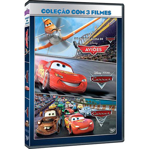 DVD - Aviões + Carros + Carros 2 (3 Discos)
