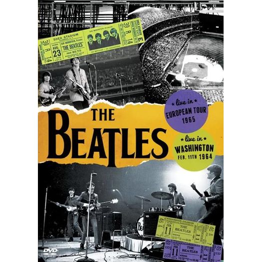 DVD Beatles - em Dobro - Live In European Tour 1965 + Live In Washington 1964